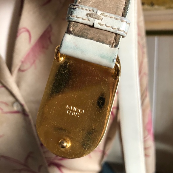 1979 Gucci • Vintage Brass & Leather Belt - Picture 5 of 7